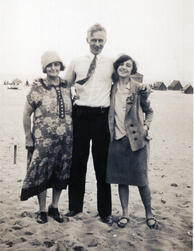 Anna Duker Zwart c1931 with son-in-law Andrew Clausen and daughter Margaret Zwart Clausen